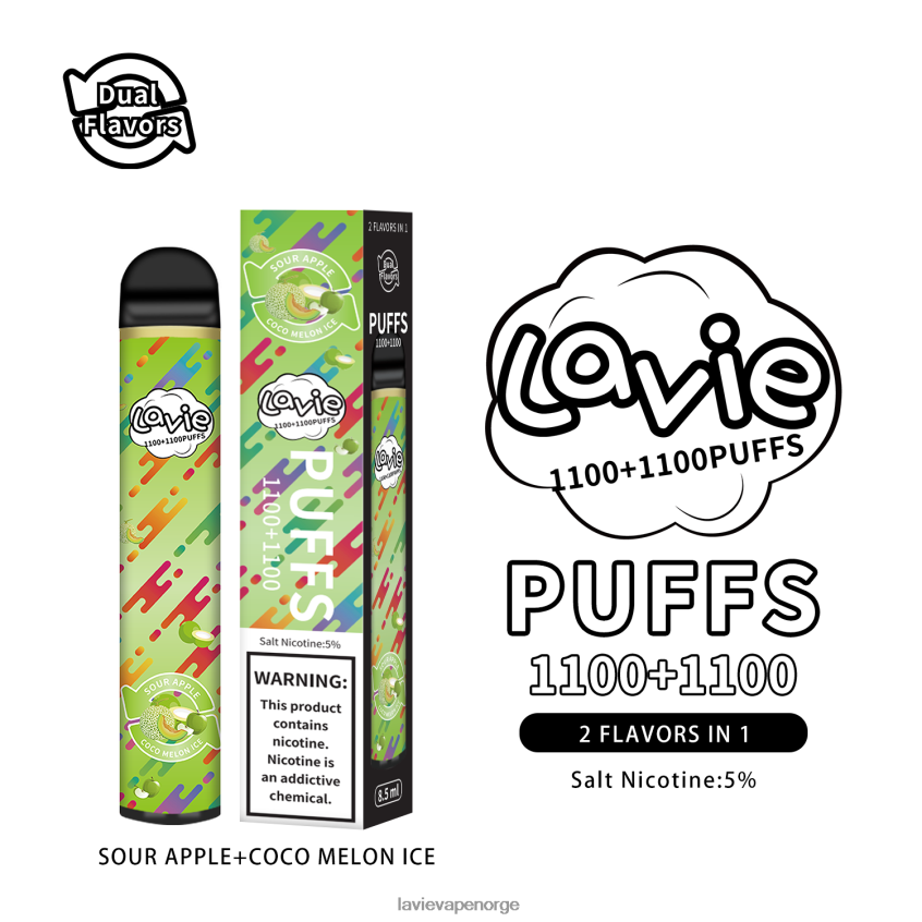 4P8266297 Lavie Puff | syrlig eple/coco melon is LAVIE BAR Switch 2200 drag